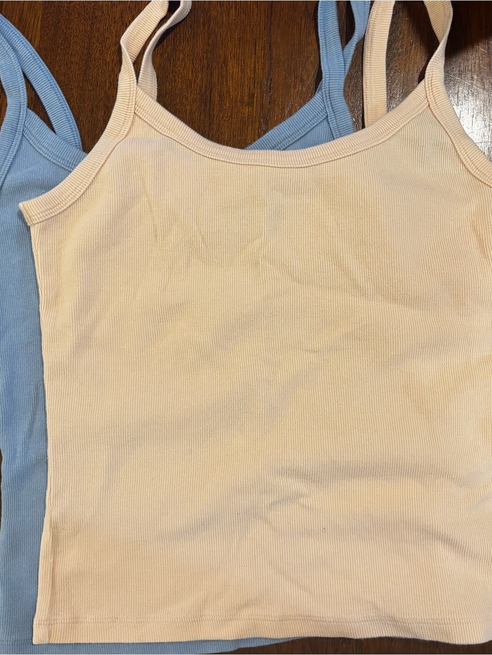 Two Aritzia HomeStretch Spectrum Tanks